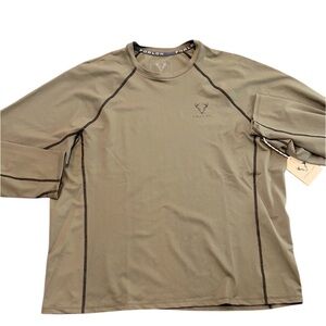 Forloh Olive Green deep space Long Sleeve Shirt size 3XL new with tags